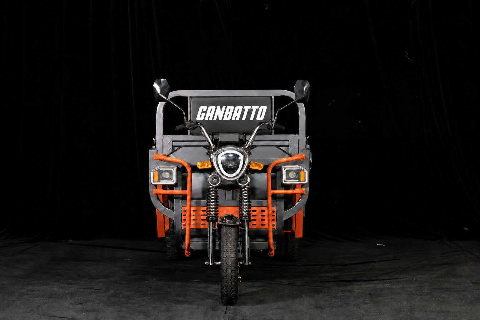 Ganbatto electric cargo tricycle prepared for a daily work route